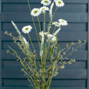 RAMILLETE CRISANTEMO-ESPLIEGO. Crema.