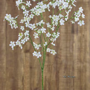 RAMA MINI FLORES. 90 cm. Crema