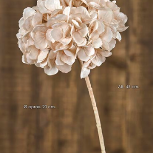 HORTENSIA. 45 cm. Ø 20 cm.Beig